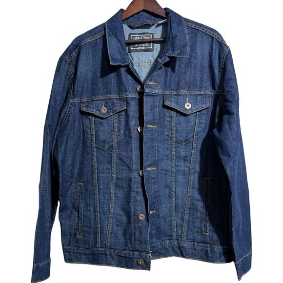 Levi’s Signature by levi Strauss GOLD dark denim Trucker jacket - men's XL